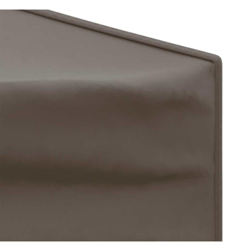 Tente de réception pliable avec parois Taupe 2x2 m