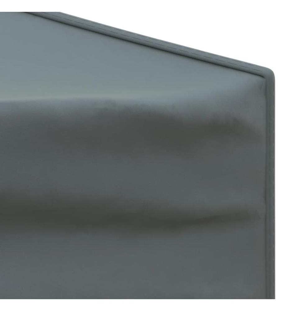 Tente de réception pliable avec parois Anthracite 3x3 m