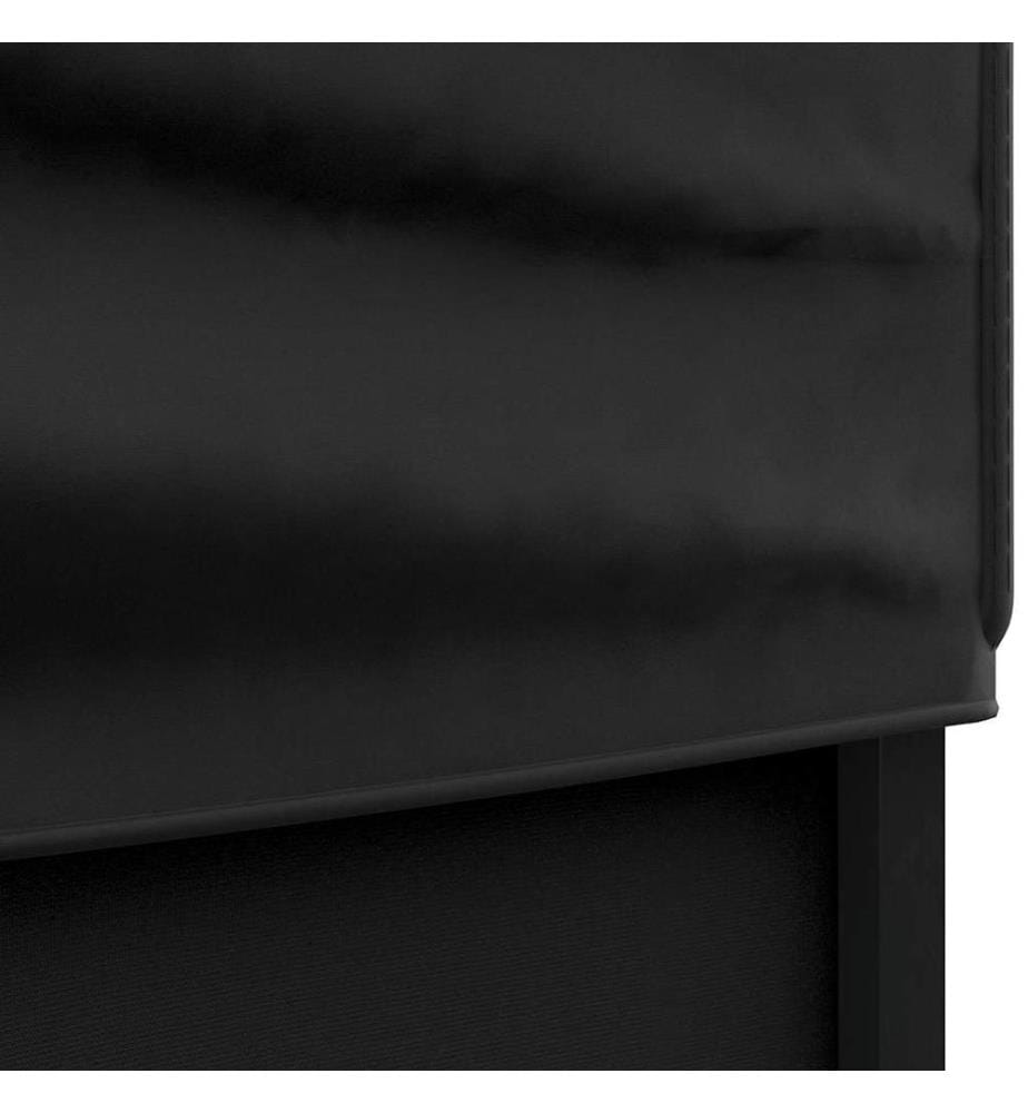 Tente de réception pliable avec parois Noir 3x6 m