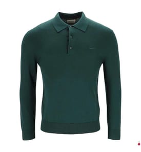 Polo-Shirt aus Kaschmir - Grün