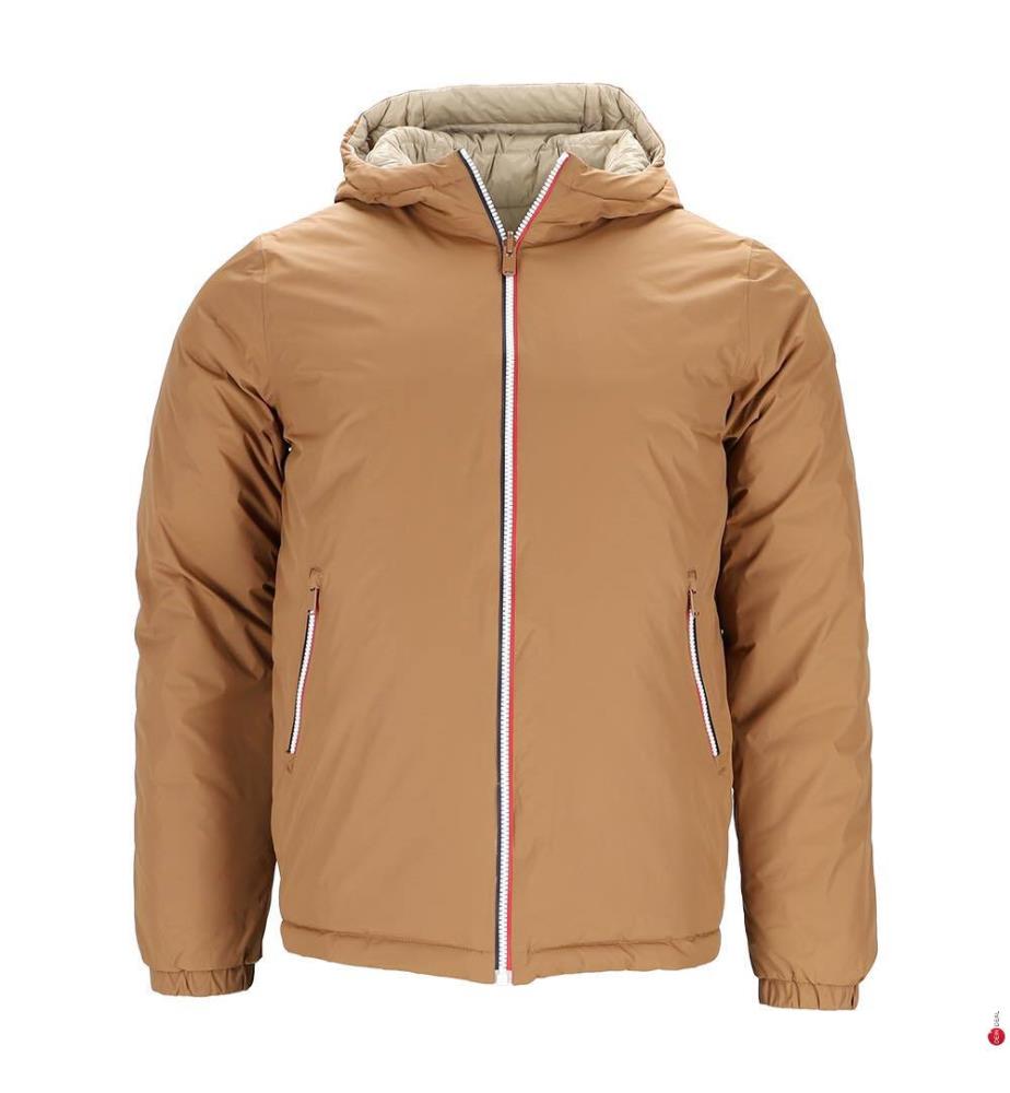 Brummen Reversible Daunenjacke - Braun und Beige