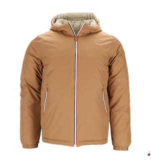 Brummen Reversible Daunenjacke - Braun und Beige