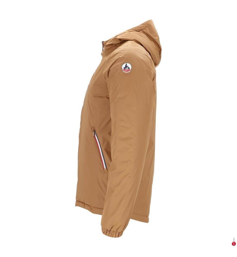Brummen Reversible Daunenjacke - Braun und Beige