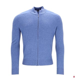 Strickjacke aus Kaschmir - Blau
