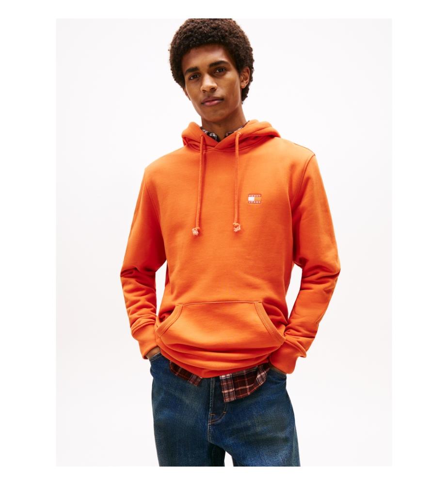 Hoodie Red Badge - Orange
