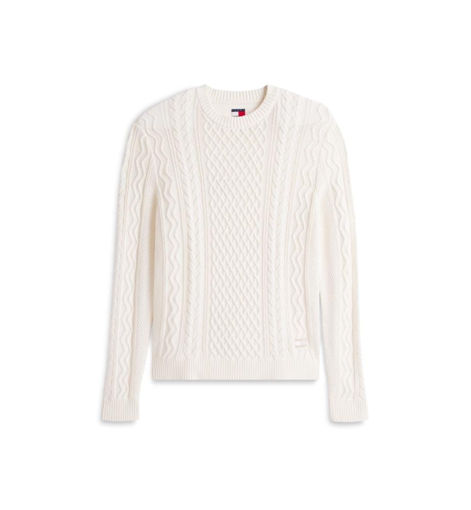 Pullover Slim Fit - Cremeweiss