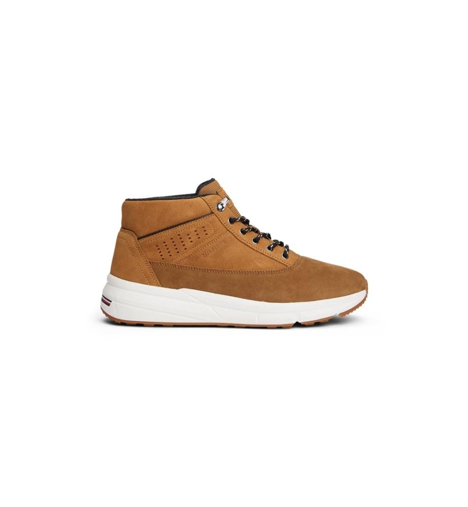 Hilfiger W Nubuck Suede Hybrid Ankle Boots - Grau, Weiss & Schwarz