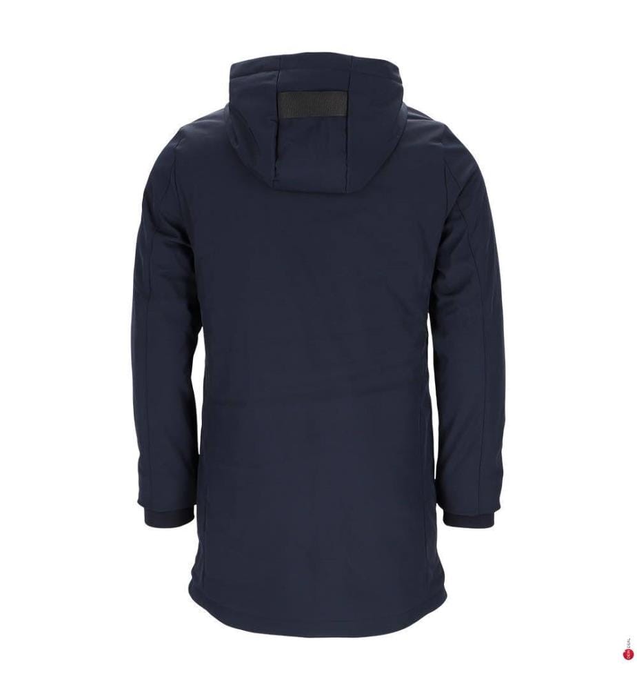Google Long Kapuzenjacke mit Reissverschluss - Marineblau