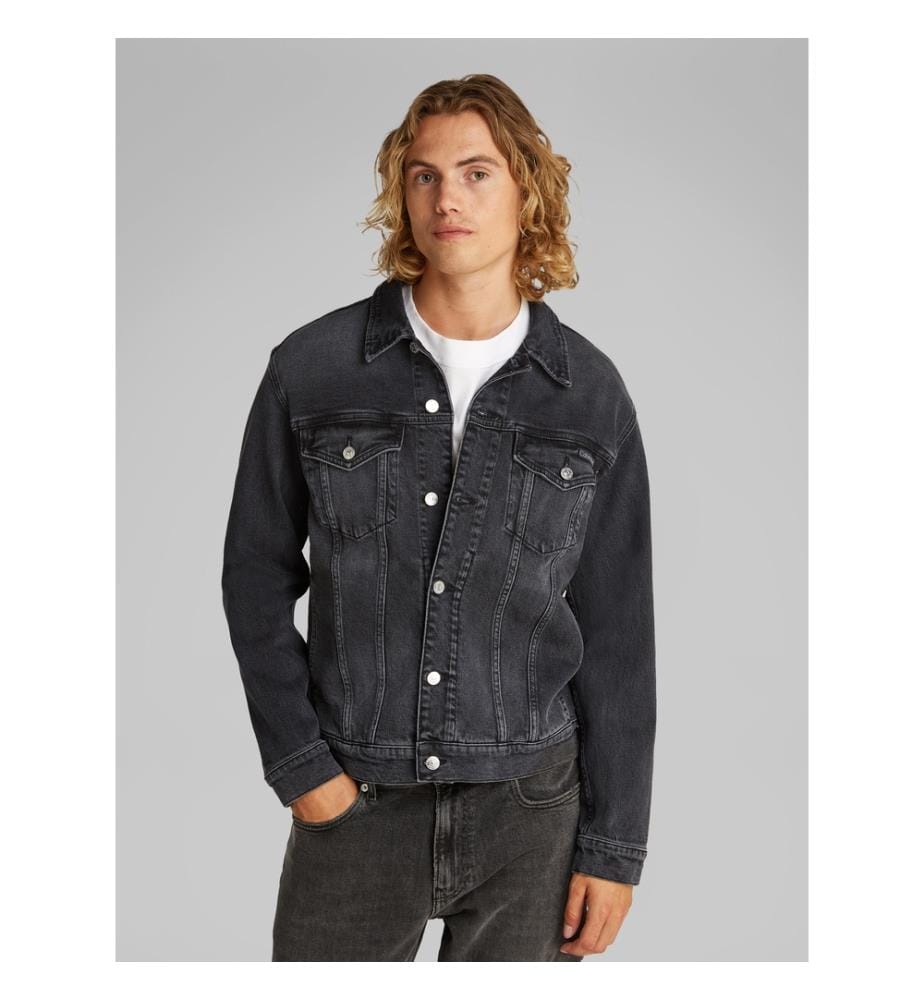 Jeansjacke - Schwarzes Denim