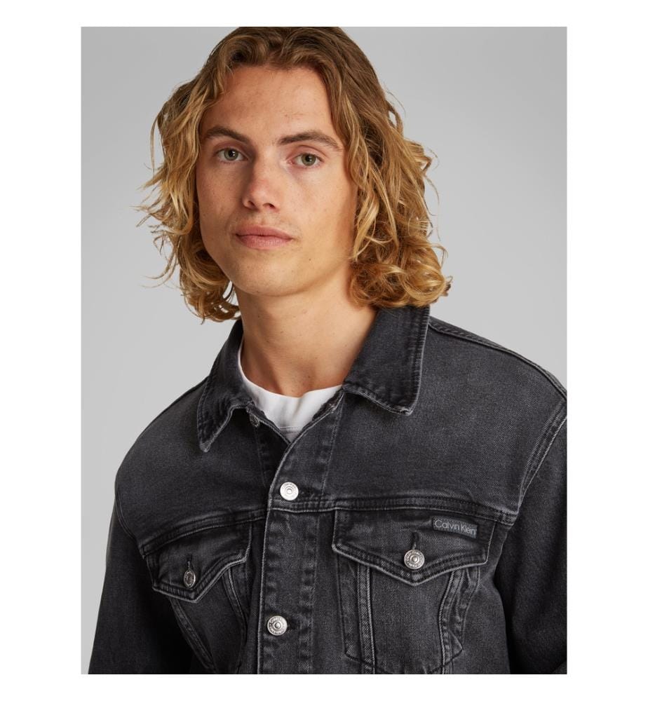Jeansjacke - Schwarzes Denim