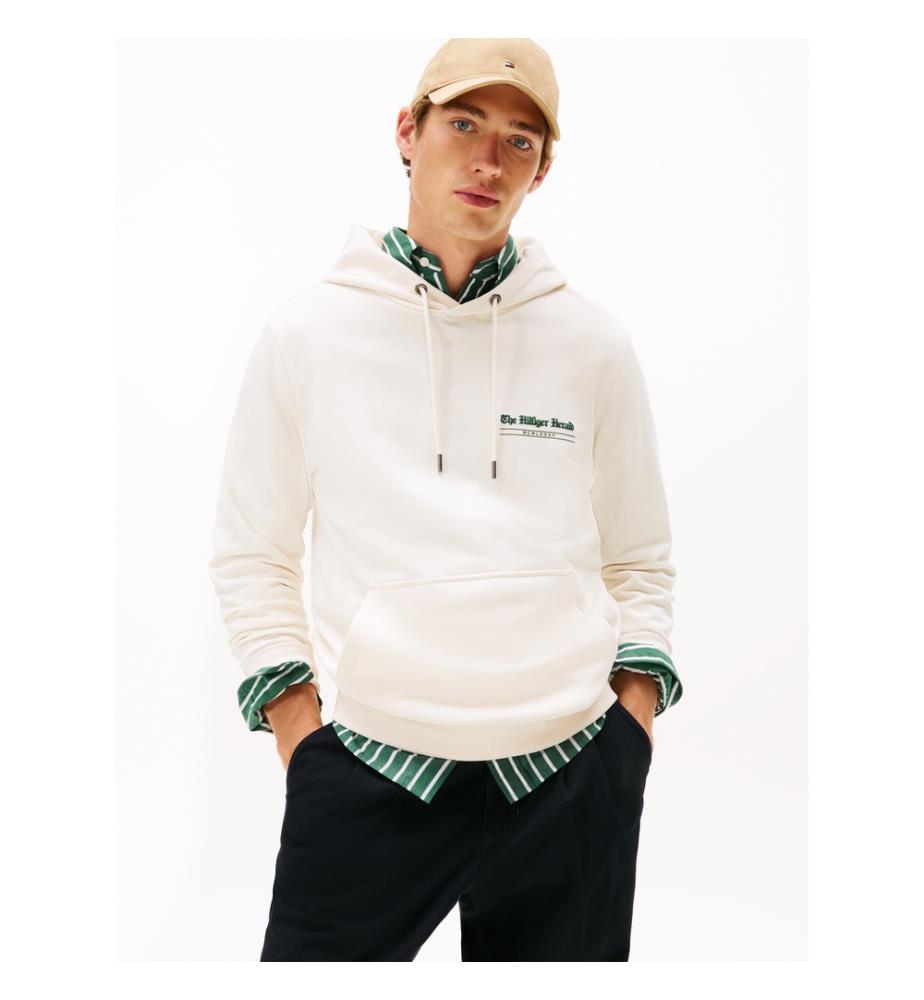 Back Graphic Hoodie - Creme