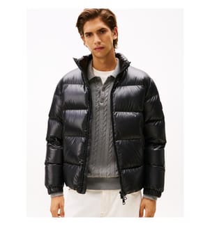 Wasserabweisende Daunenjacke - Schwarz