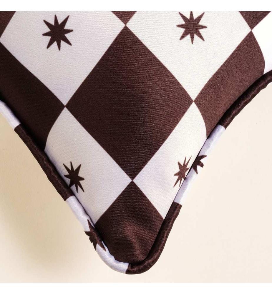 Kissen, Schwarz, Ecru, 100 % Polyester