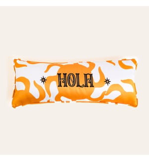 Kissen, Ecru, Gelb, 100 % Polyester