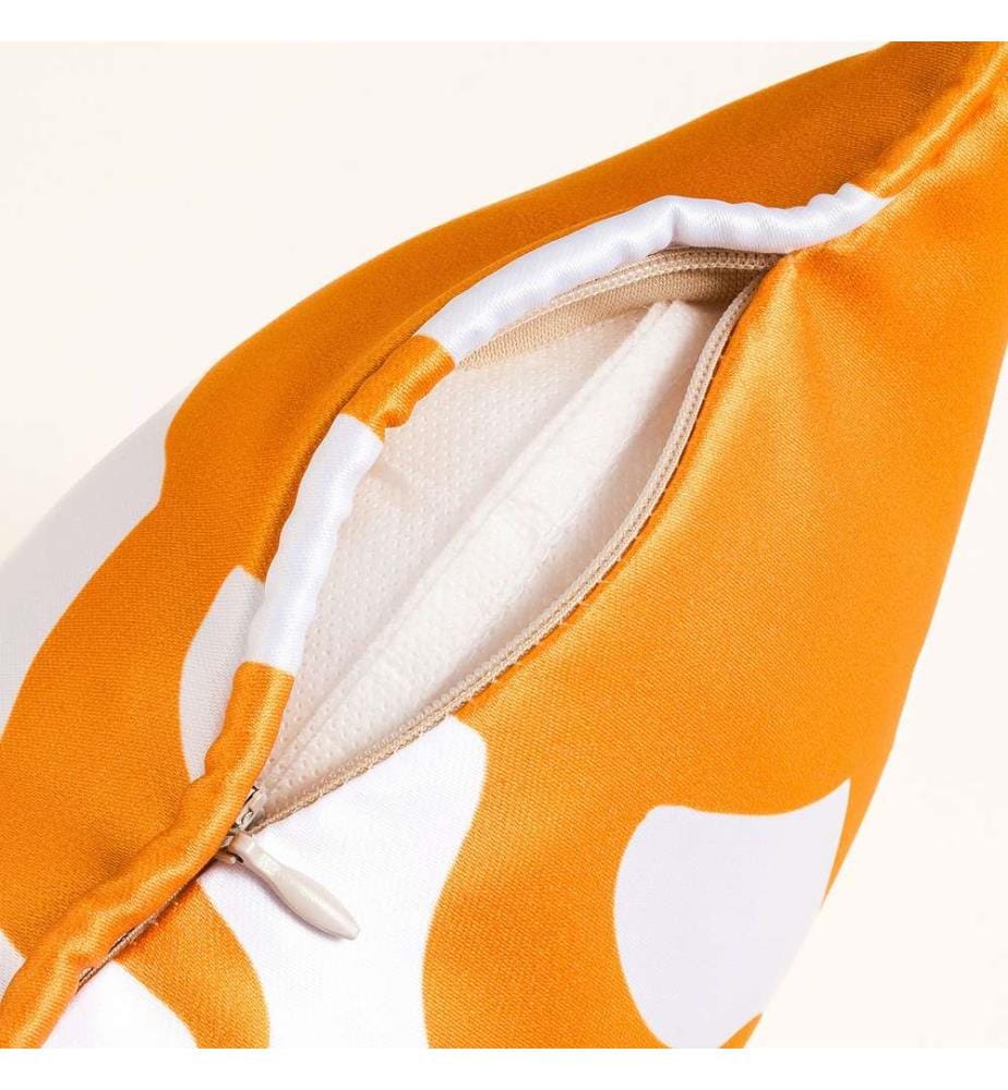 Kissen, Ecru, Gelb, 100 % Polyester