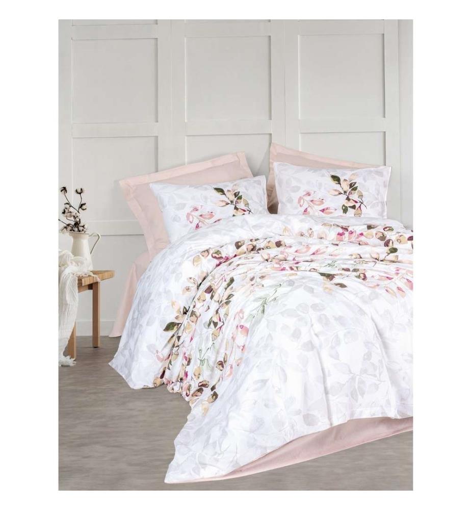 Ranforce King-Bettwäscheset, Beige, 100 % Baumwolle