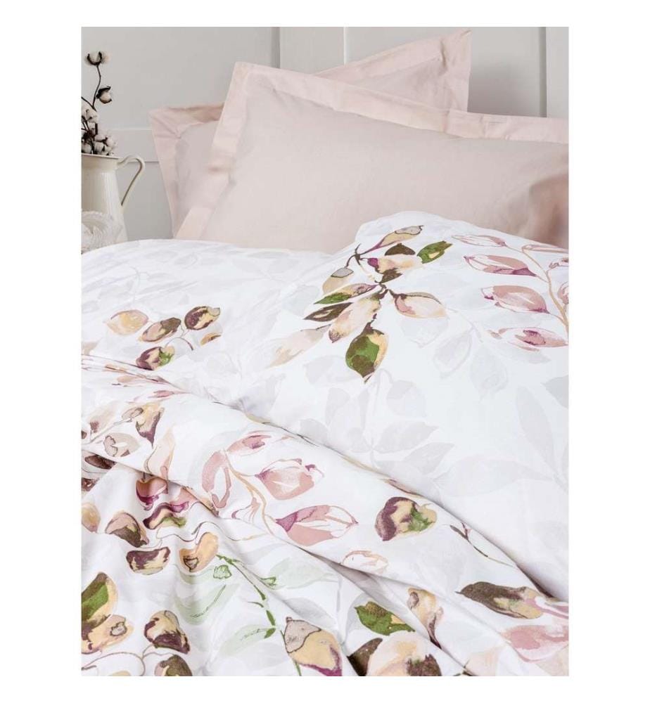 Ranforce King-Bettwäscheset, Beige, 100 % Baumwolle