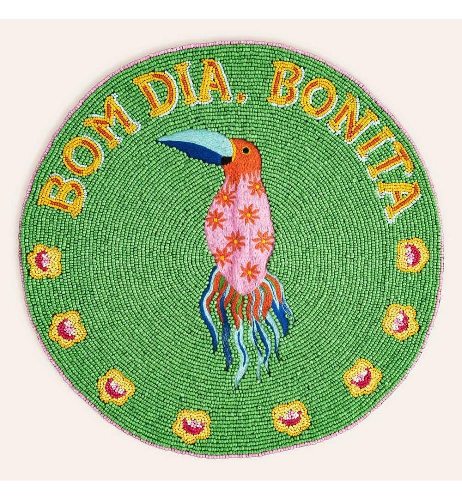 Tovaglietta verde, 80% vetro / 20% poliestere