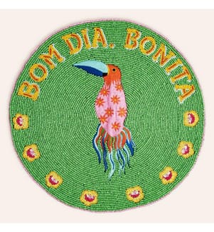 Tovaglietta verde, 80% vetro / 20% poliestere