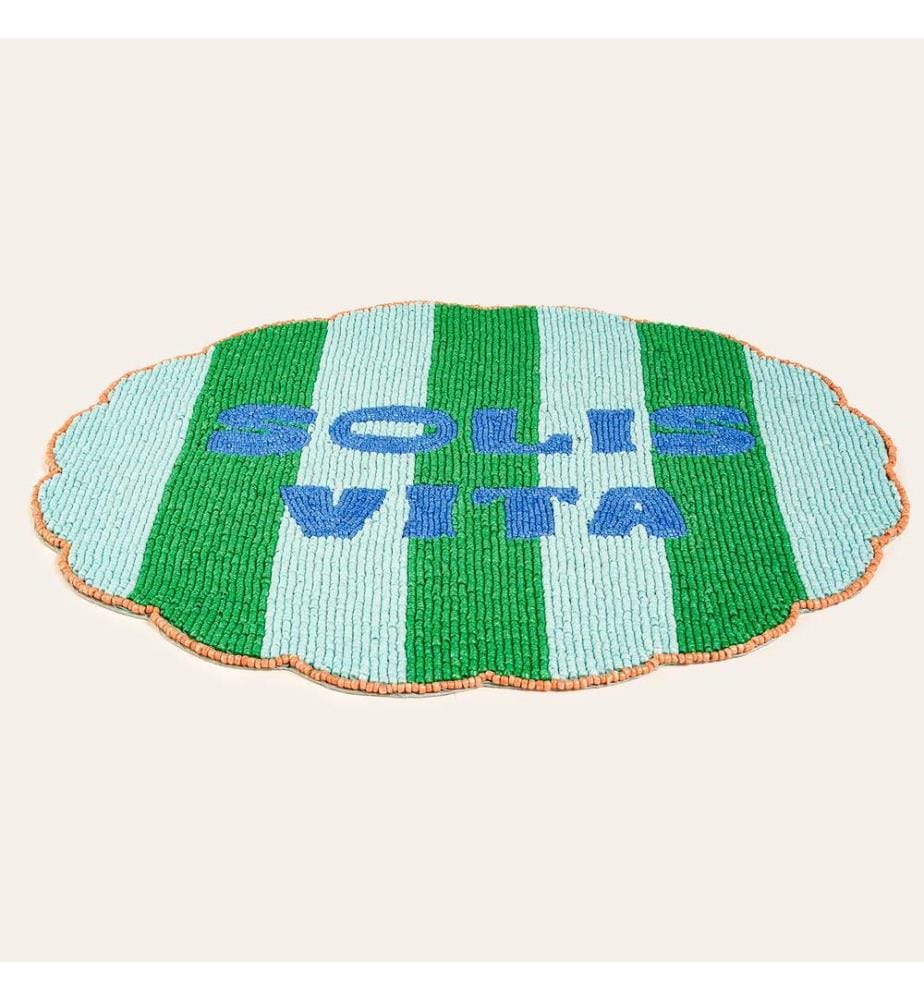 Tovaglietta, verde, blu, 90% vetro / 10% poliestere