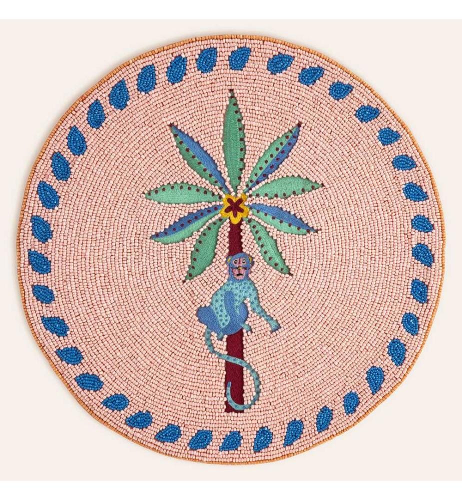 Tovaglietta rosa, 80% vetro / 20% poliestere