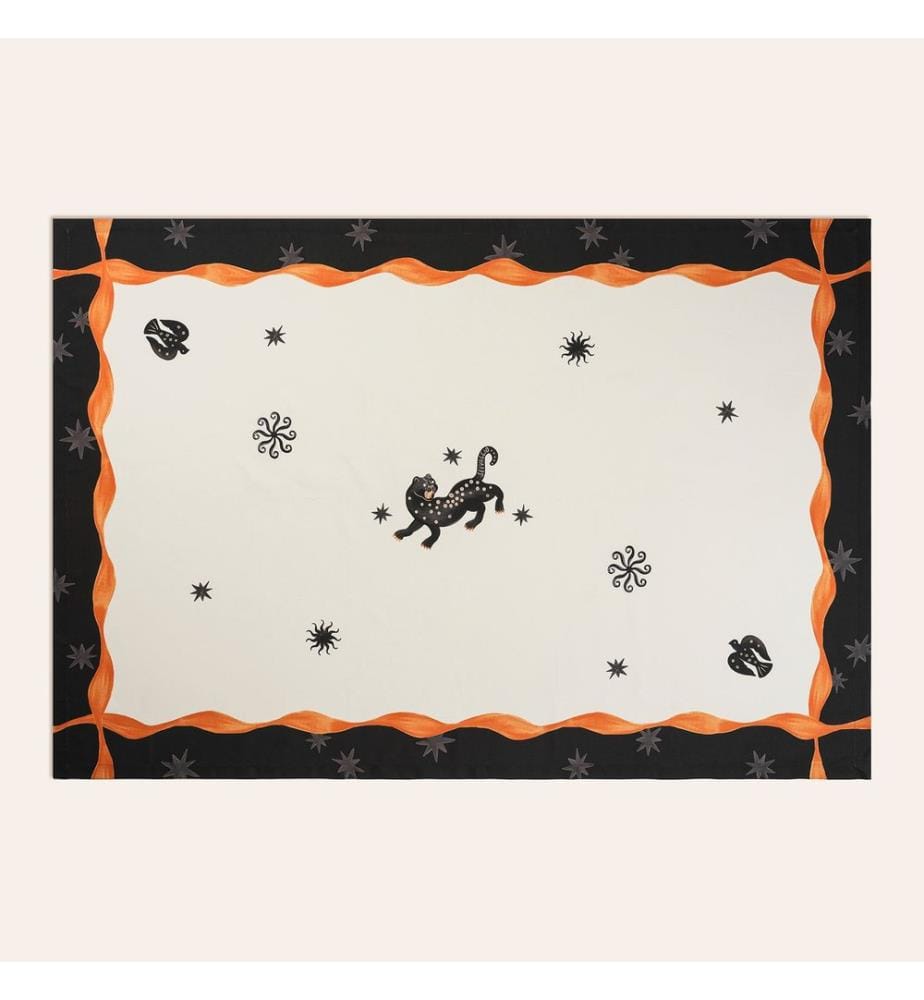 Tischdecke, Ecru, 100 % Polyester