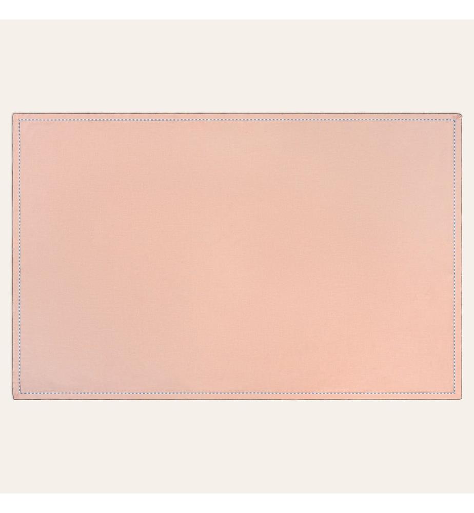 Tischdecke, Rosa, 63 % Polyester / 37 % Leinen