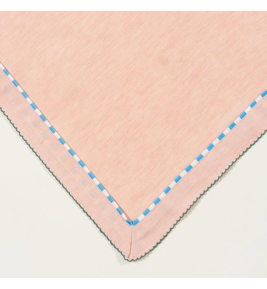 Tischdecke, Rosa, 63 % Polyester / 37 % Leinen
