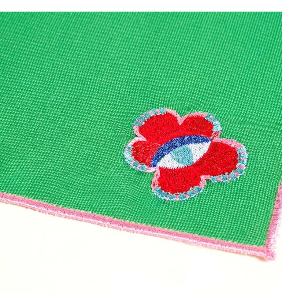 Serviette, mehrfarbig, 100 % Polyester