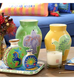 Vaso giallo, 100% ceramica