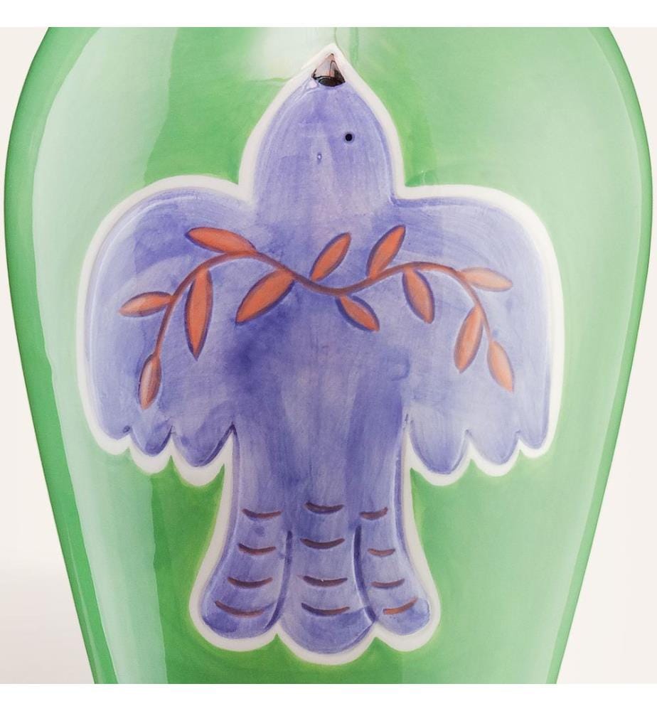 Vaso verde, 100% ceramica