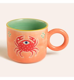 Becher, mehrfarbig, 100 % Keramik