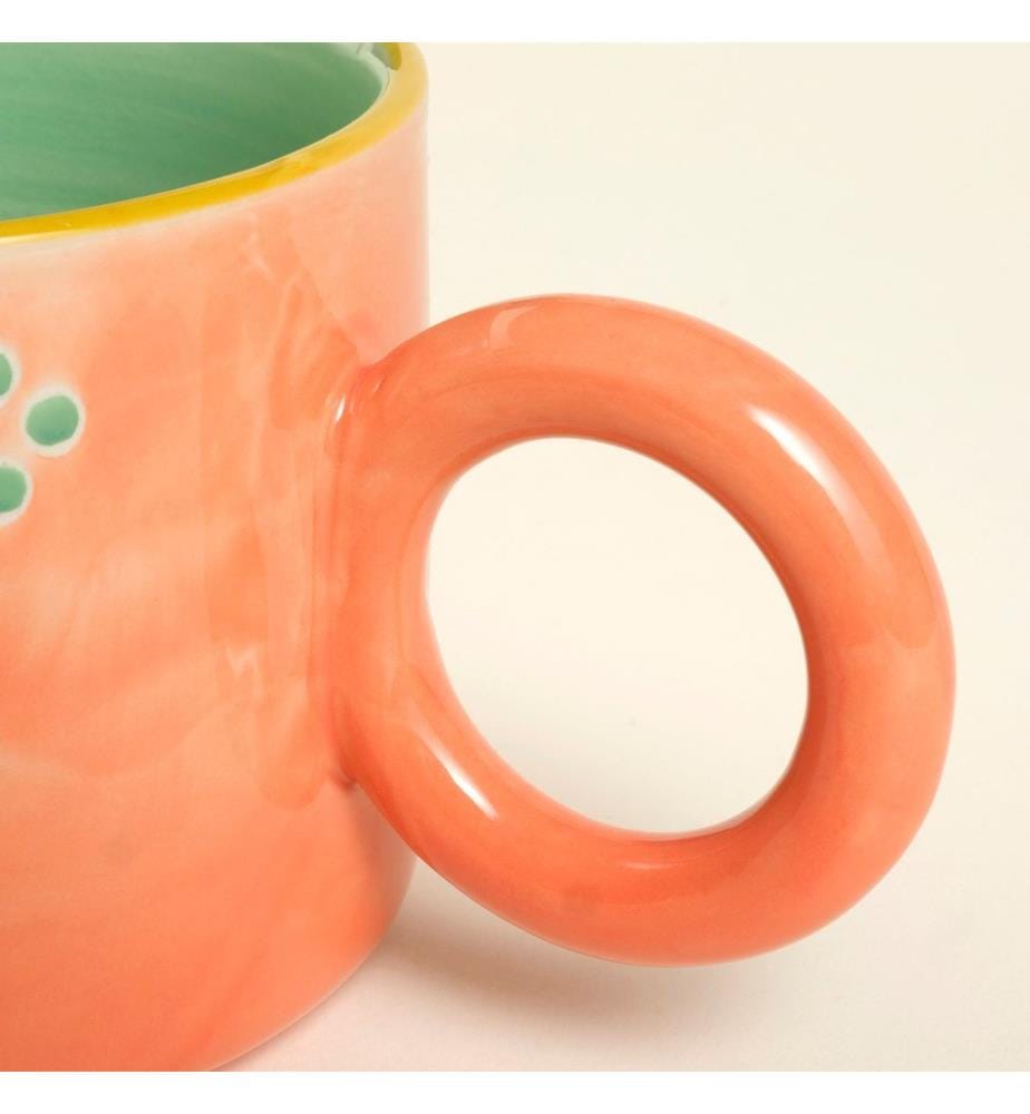 Becher, mehrfarbig, 100 % Keramik