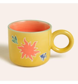 Becher, mehrfarbig, 100 % Keramik