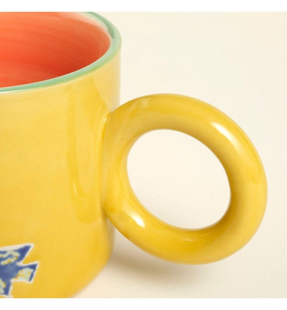 Becher, mehrfarbig, 100 % Keramik
