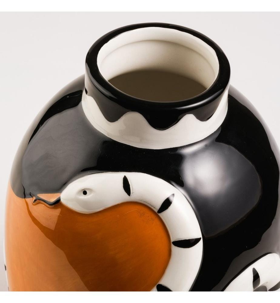 Vaso, marrone, 100% ceramica