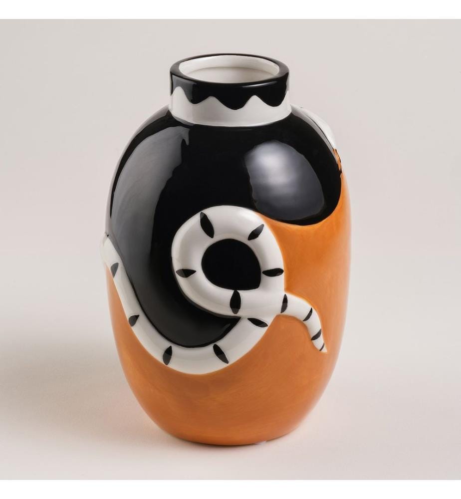 Vaso, marrone, 100% ceramica