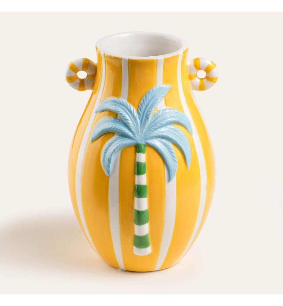 Vaso giallo, 100% ceramica