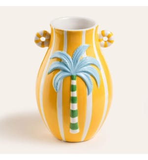Vaso giallo, 100% ceramica