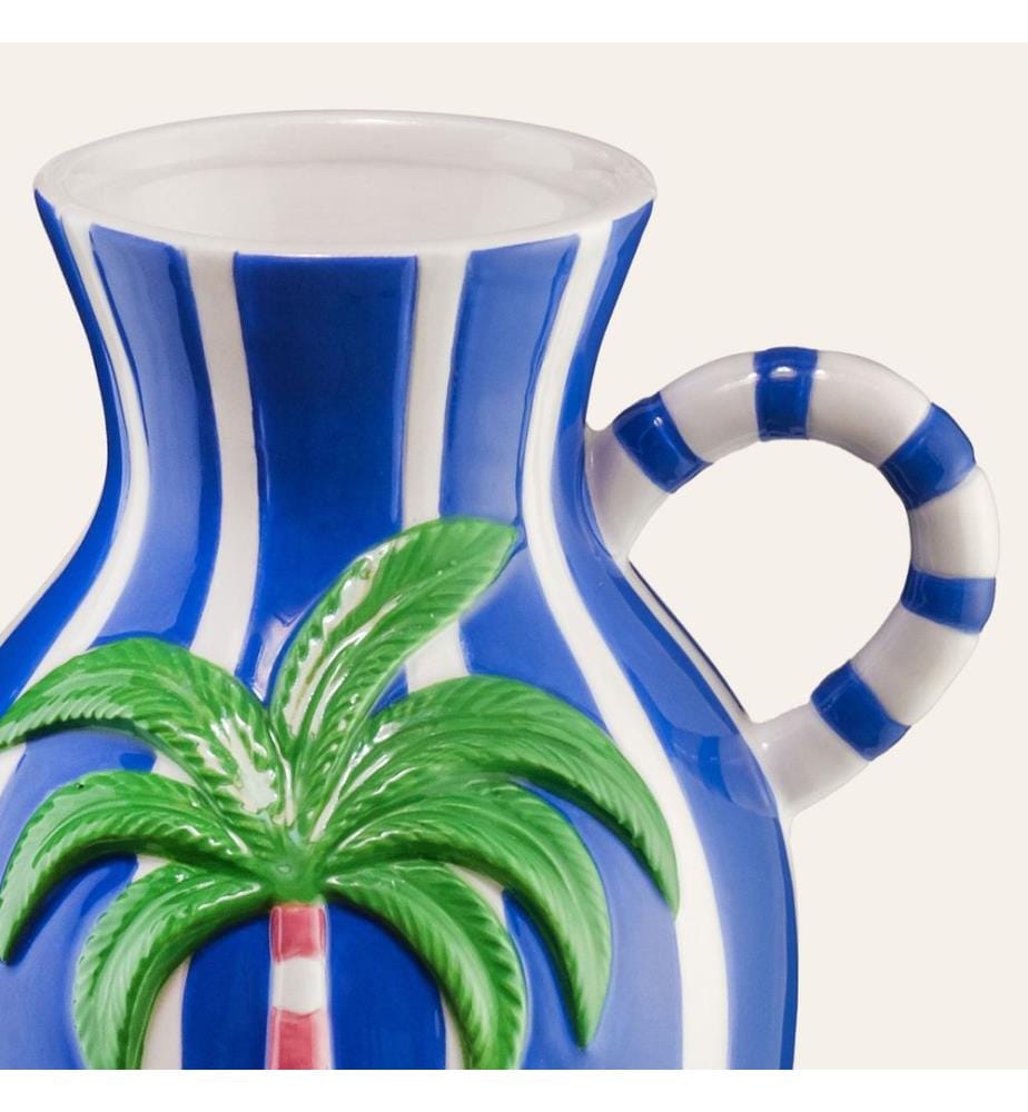 Vaso, blu navy, 100% ceramica