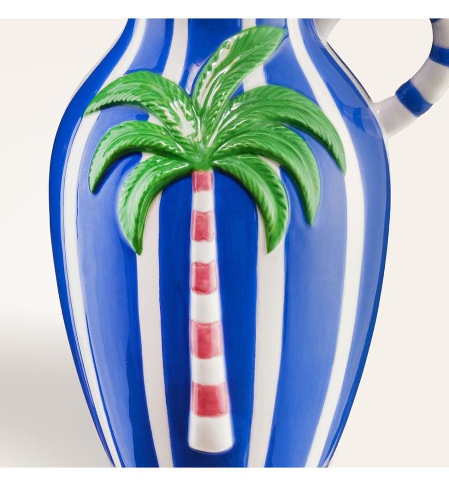 Vaso, blu navy, 100% ceramica