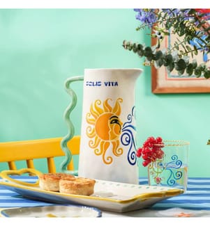 Bottiglia multicolore, 100% ceramica