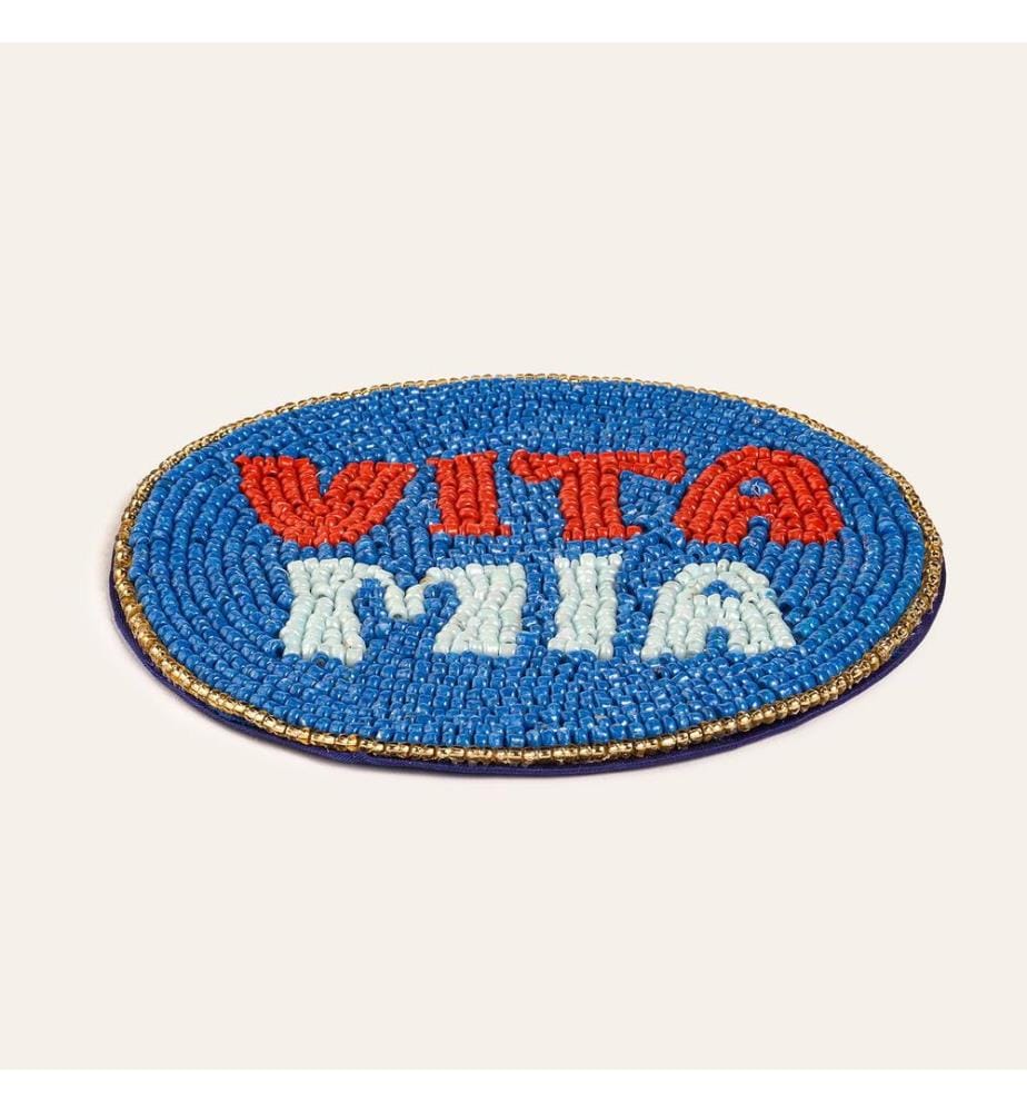 Tovaglietta, blu navy, 90% vetro / 5% poliestere / 5% cotone