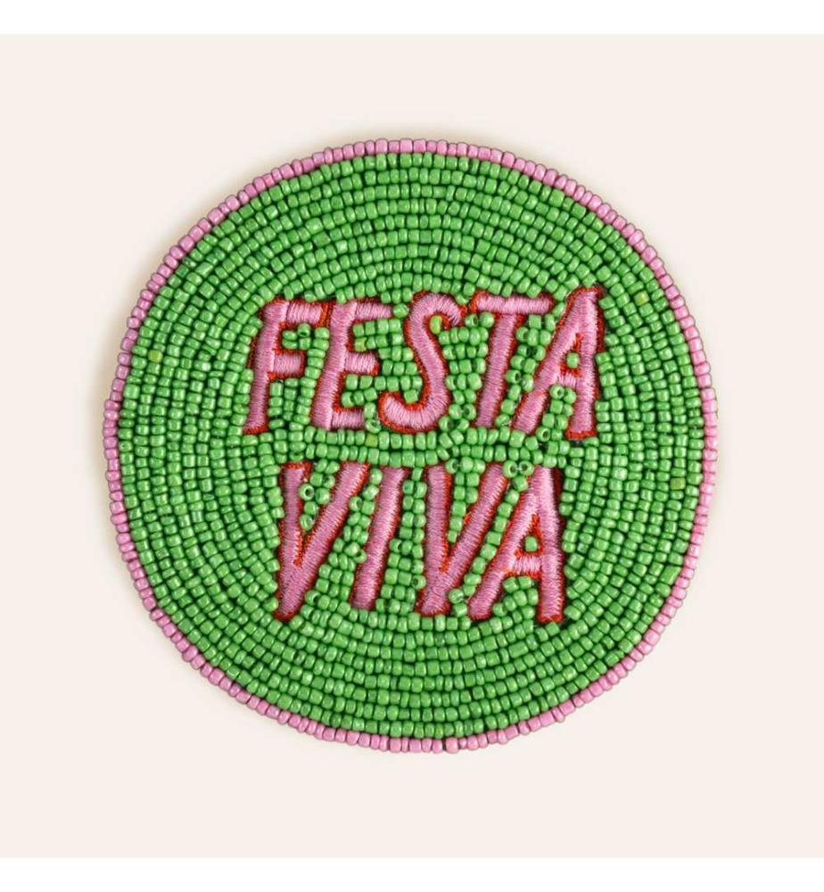 Tappetino in vetro, verde, 90% vetro / 5% poliestere / 5% cotone