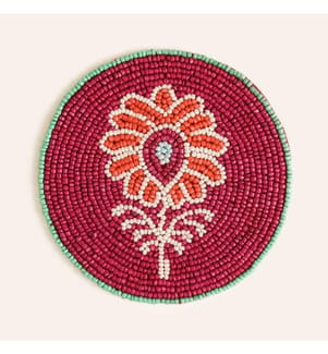 Tappetino in vetro, multicolore, 90% vetro / 5% poliestere / 5% cotone