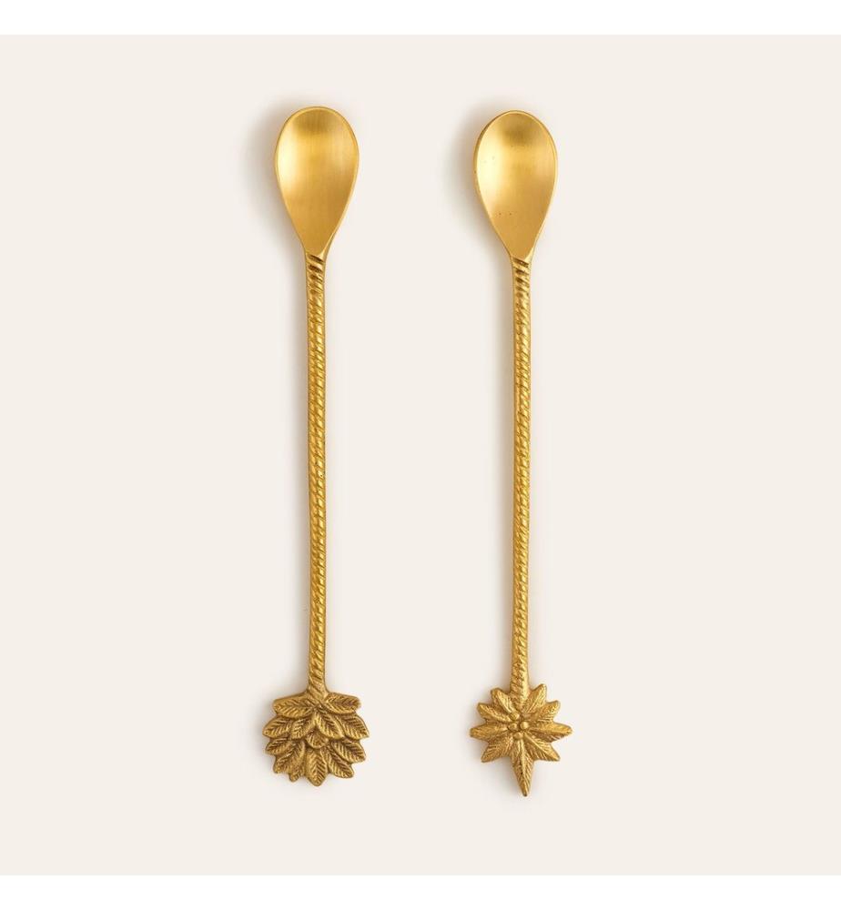 Servizio da tavola, 2 pezzi, ottone, 100% ottone