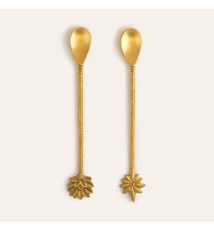 Servizio da tavola, 2 pezzi, ottone, 100% ottone