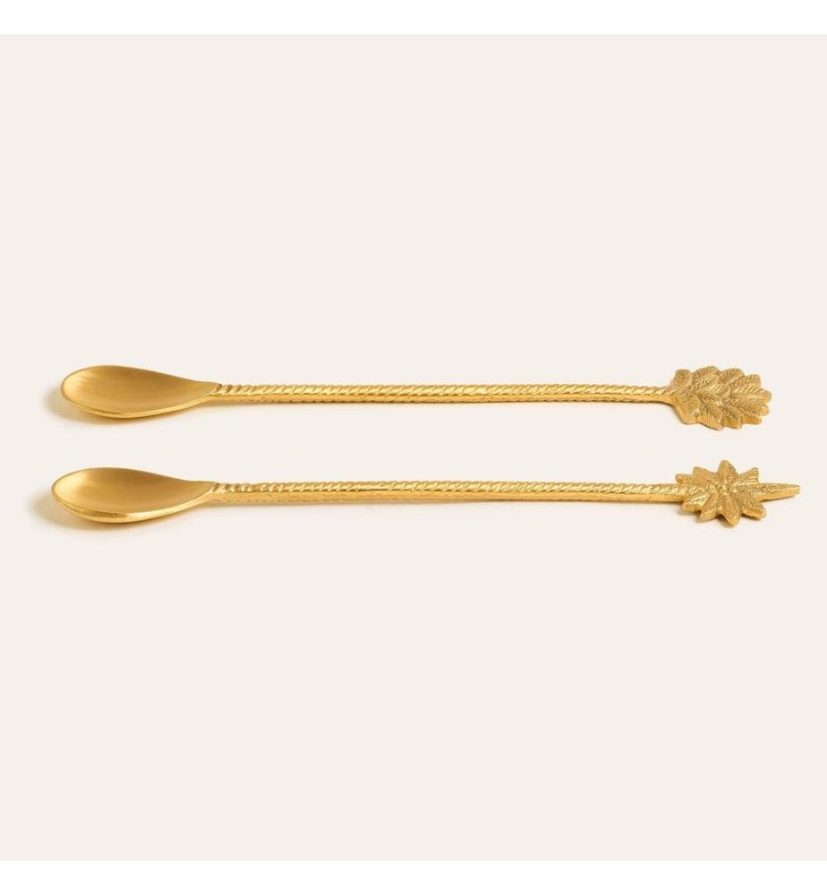 Servizio da tavola, 2 pezzi, ottone, 100% ottone