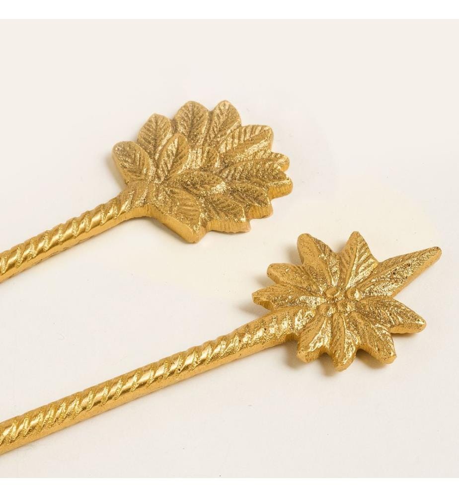 Servizio da tavola, 2 pezzi, ottone, 100% ottone