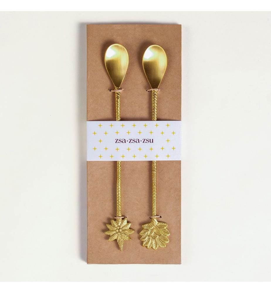 Servizio da tavola, 2 pezzi, ottone, 100% ottone